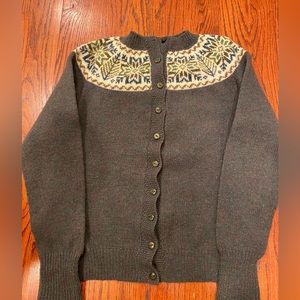 Vintage Shetland cardigan, the real deal!